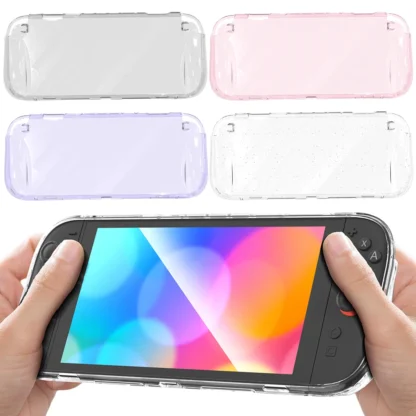 Funda transparente de TPU para Nintendo Switch 2, funda protectora a prueba de golpes, funda transparente suave para consola de juegos portátil Switch 2