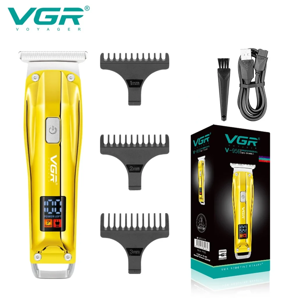 Cortadora de pelo VGR, Máquina para cortar cabello eléctrica, máquina de corte de pelo inalámbrica, cortadora de pelo recargable, cortadora portátil para hombres V-956