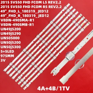 Retroiluminación LED para UN49J5200 UN49J5290 UN49J5290AG HG49NJ477 UN50J5200 UN50J5020 49 FHD-R L-180319-JEDI BN96-46573A