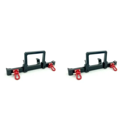 A13Q-2X Parachoques delantero de metal con gancho de remolque para MN D90 D91 D96 MN-90 MN99S 1/12 RC accesorios de piezas de actualización de coche, negro
