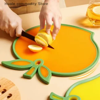 Bloque de corte de alimentos con forma de fruta creativa, rebanadas de verduras, tablas de cortar, Material PP, herramientas de cocina para picar Flutto, utensilios de cocina