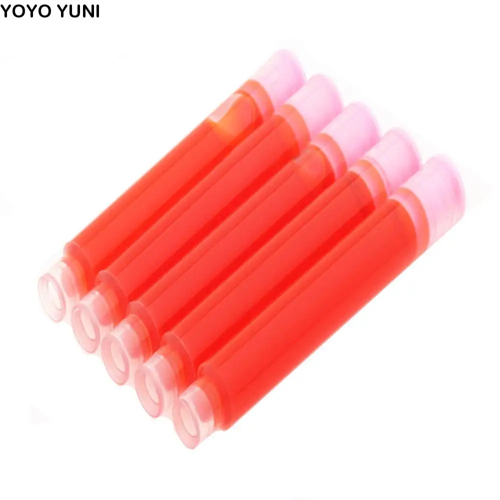 Útiles escolares, papelería para estudiantes, 2,6mm, 3,4mm, tinta de Color, recarga de pluma estilográfica, cartucho de tinta