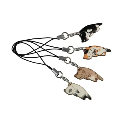 Cadena para teléfono, dijes para bolso, funda con correa, llaveros decorativos, cordones para teléfono, dijes colgantes para teléfono, correa para teléfono de gato, correa para teléfono móvil