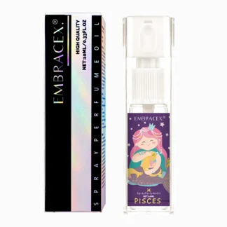 Perfume en aerosol de Piscis, aceites esenciales aromáticos, 12 signos del zodiaco, fragancias para mujeres, fragancia de Piscis, regalos de vacaciones para amigos, 10ml