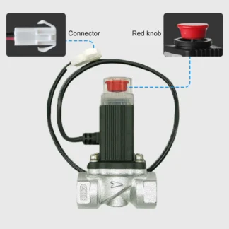Válvula de Gas para tanque de GLP, válvula solenoide de tubería de Gas doméstica, válvula de cierre de emergencia de Gas Natural G1/2 "G3/4" DC 9-12V