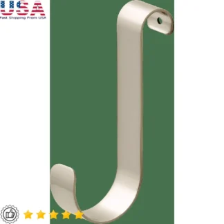 Ganchos para barra de toalla sobre la puerta, níquel satinado, paquete de 2, solución de almacenamiento duradera para baño de acero resistente a la oxidación
