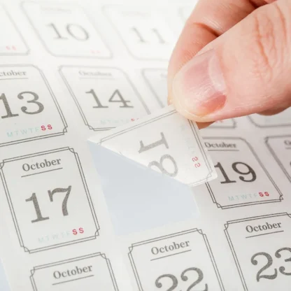 365 días pegatinas de fecha planificador etiquetas adhesivas Scrapbooking adhesivo Diy álbum diario suministros para diario basura