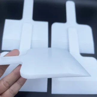 Raspador de PTFE, raspador de medicina resistente a ácidos y álcalis, raspador de pasta de plata conductora, hoja mezcladora de pasta de estaño, pala de material 12x18