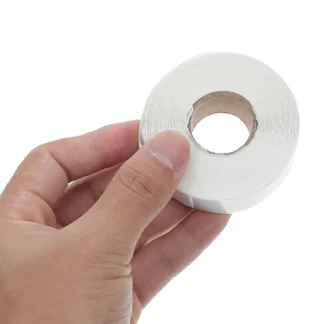 5 rollos de etiquetas adhesivas redondas blancas de 13mm, adhesivo fuerte, sin residuos, oficina, venta al por menor, hogar, aula, almacén, comida