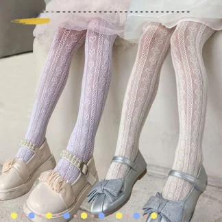 Pantimedias de malla para niña, medias de nailon a la moda para niña, medias elásticas para regalo para niña
