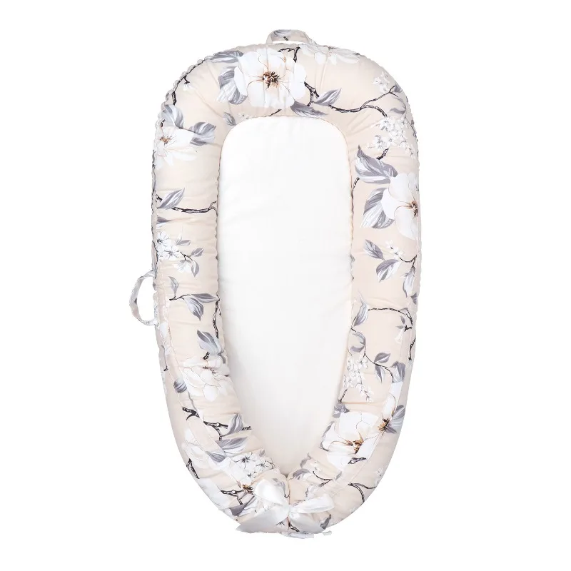 Nido portátil para bebé de 0 a 18 meses, Moisés antivuelco desmontable con estera refrescante, cama para recién nacido para dormir y amamantar