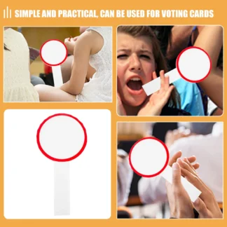 8 Uds marcador paletas de respuesta de borrado en seco paleta de letrero de elevación de mano. Pizarra blanca de plástico para estudiantes Word Mini