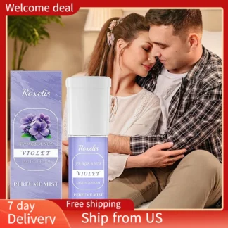Roxelis Violet Perfume Exudes Charm Fragancia duradera Portátil Elegante Fresco Exudes Niche Body Perfume Spray