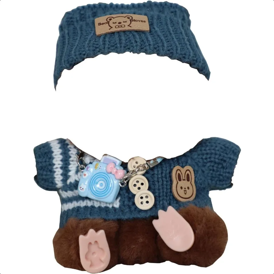 Conjunto de ropa para muñeca de 17cm, traje para LABUBU, ropa de moda Premium con accesorios, paquete elegante de lujo, regalo Ideal para coleccionistas Vers