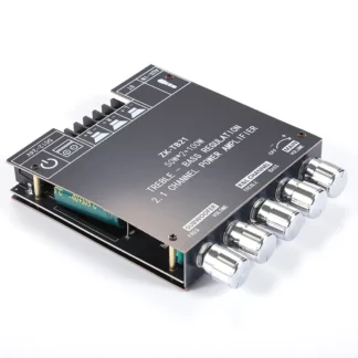 Módulo amplificador de potencia de Audio TPA3116D2 de 2,1 canales DC12-24V Placa amplificadora de ajuste de graves altos 50W 50W 100W para cine en casa