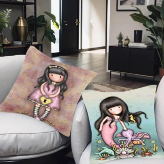 S-Santoro Girl G-Gorjuss fundas de almohada ropa de cama para el hogar funda de almohada decorativa funda de almohada súper suave para boda