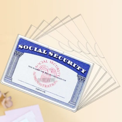 8 uds/48 Uds cubierta de tarjeta transparente de Pvc cubierta de tarjeta de identidad cubierta de tarjeta de autobús cubierta de película de tarjeta antidesmagnetización antidesgaste