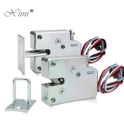 Cerradura eléctrica DC 5V/DC 12V/DC 24V Mini tamaño pequeño solenoide electromagnético Control eléctrico cerradura del cajón del gabinete