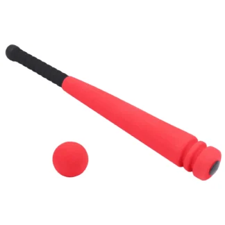 AM-Batte de béisbol de espuma con juego de juguetes de béisbol para niños de 3 a 5 años, rojo