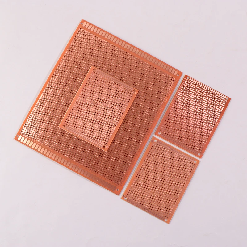Placa prototipo de un solo lado, 5 uds., 7x9/15x18cm, placa Universal, placa de cobre de baquelita Experimental, color amarillo