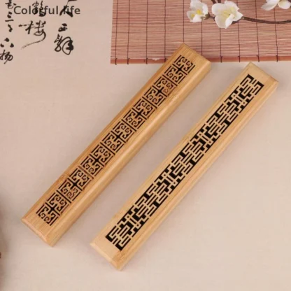 Atrapasueños de incienso de bambú de estilo chino, tablero de bambú Natural, soporte de incienso, soporte de palo de incienso volador antihundimiento, 1 unidad