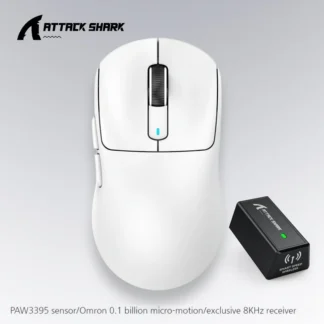 Ratón inalámbrico Bluetooth Attack Shark X3pro 8k, tres modos, Sensor ligero Paw3395, resolución de 26000dpl, ratones para juegos de deportes electrónicos