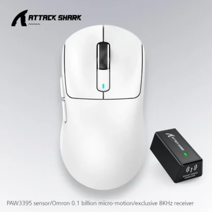 Ratón inalámbrico Bluetooth Attack Shark X3pro 8k, tres modos, Sensor ligero Paw3395, resolución de 26000dpl, ratones para juegos de deportes electrónicos