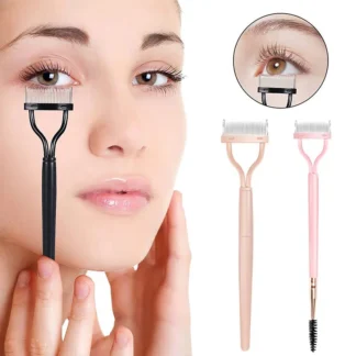 Cepillo de pestañas plegable, peine, máscara, separador de pestañas rizadas, dientes de Metal inoxidable, rizador de pestañas recto, herramienta de maquillaje de belleza