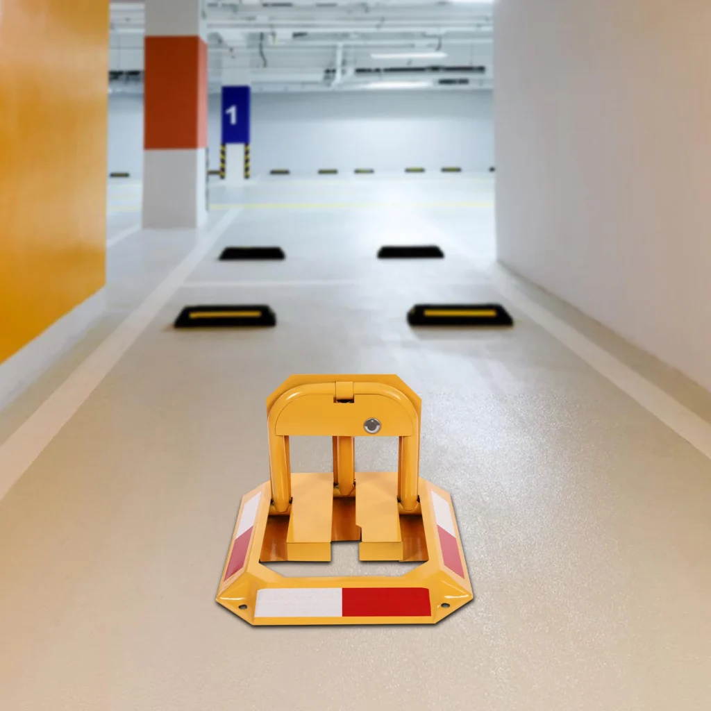 Cerradura de estacionamiento de coche con llaves, cerradura Manual para espacio de estacionamiento, cerradura de estacionamiento plegable, cerradura octogonal para estacionamientos privados