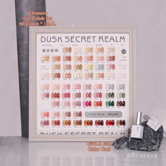 Eleanuos gel de color gelatina pulido 60 uds barniz mixto duradero color desnudo color arcoíris UV LED color caramelo imprimación salón de uñas