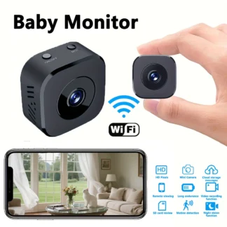 Mini cámara WiFi HD de 1080P, vigilancia de seguridad interior, Monitor de bebé, videocámara de visión nocturna, cámara IP, grabadora de Audio y vídeo