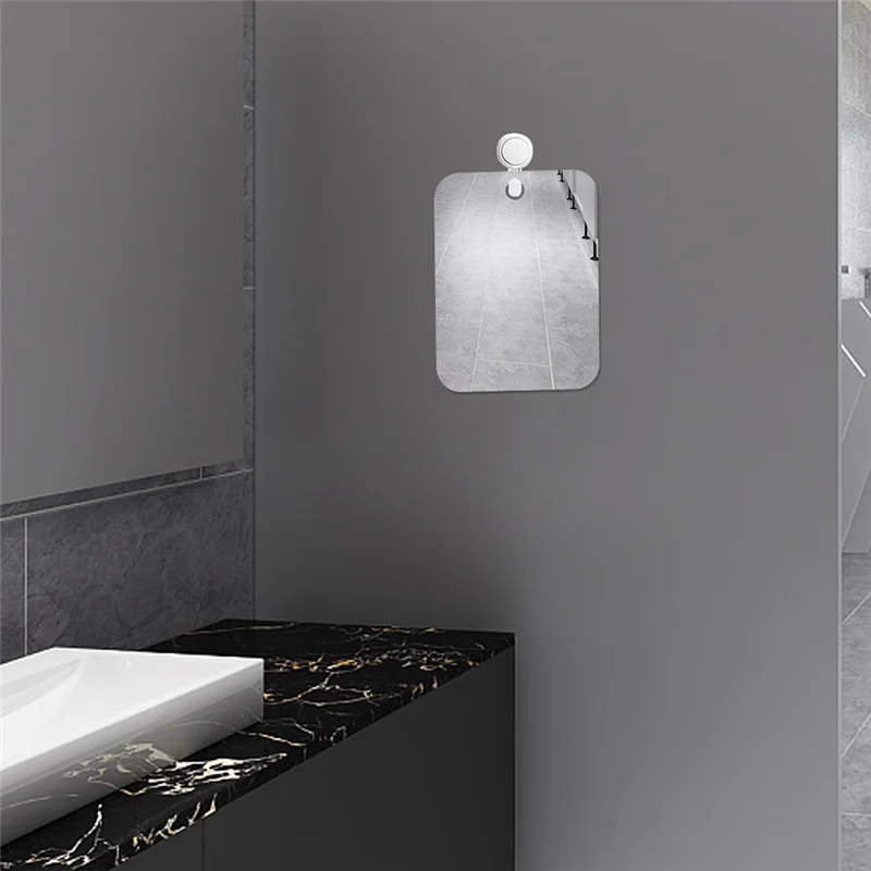 AA20-espejo antiniebla acrílico para ducha, afeitado, espejo sin niebla, accesorios de viaje para baño para mujer, maquillaje, afeitado para hombre