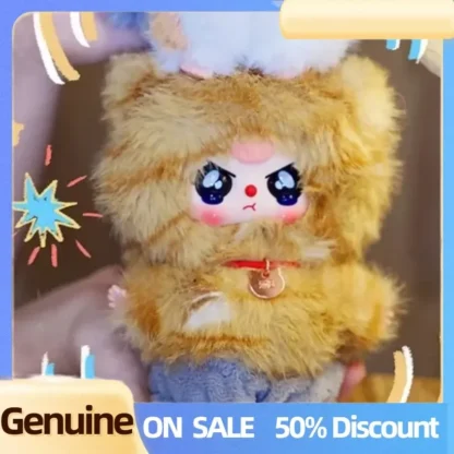 Original bebé tres cuyos gato es esta serie vinilo muñeco de peluche caja ciega bolsa colgante muñeca juguete de moda adorno de escritorio regalo para niña