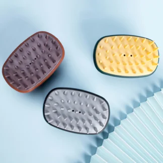 Cepillo de champú masajeador para el cuero cabelludo, cepillo de ducha de limpieza profunda para aliviar el estrés y el crecimiento del cabello
