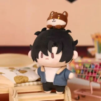 Anime 20cm enlace clic juguete de peluche Cheng Xiaoshi Lu Guang relleno Qiao Ling lindo muñeco colgante para niños regalo de cumpleaños ACG productos