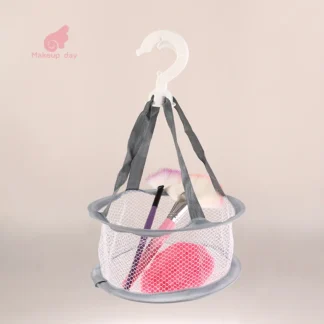 Bolsas de red de secado de maquillaje de belleza, cesta de ropa, cesta de secado de brochas de maquillaje, cestas de secado de huevos de belleza