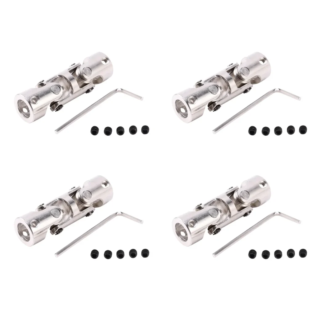A72Z 4X Rc Acoplamientos de cardán de junta cardán de doble junta universal con tornillo, 6x6 mm