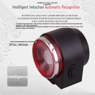 ABJF-alarma inalámbrica para bicicleta con luz de freno, alarma impermeable de 115Db para motocicleta, Control remoto, Detector antirrobo para bicicleta