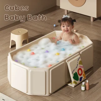 Bañera de natación para bebés con animales, bañera portátil para niños, piscina para recién nacidos, lavabo de ducha plegable con temperatura en tiempo Real