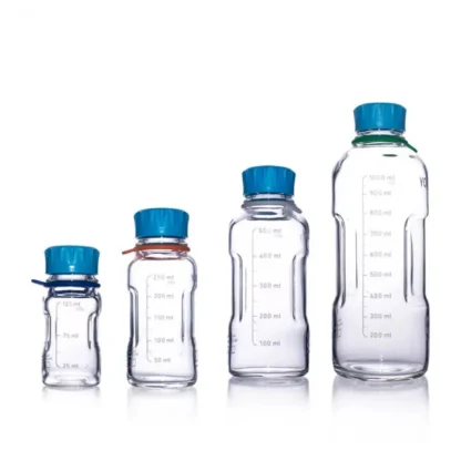 Botella de reactivo SCHOTT YOUTITY de Alemania de 250ml, botella de reactivo con tapa azul de laboratorio, anillo de identificación de Color con colores opcionales