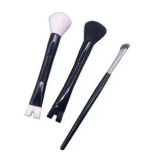 Juego de brochas para contorno de nariz de doble cabezal, 2 uds., 2 en 1, brocha para sombra de nariz con inclinación en ángulo, corrector de brocha de maquillaje portátil en forma de U