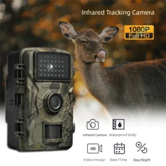 Cámara de rastreo para exteriores impermeable IP66, vídeo HD 1080P, resolución de imagen de 16MP, cámara de vida silvestre activada por movimiento, detección de movimiento