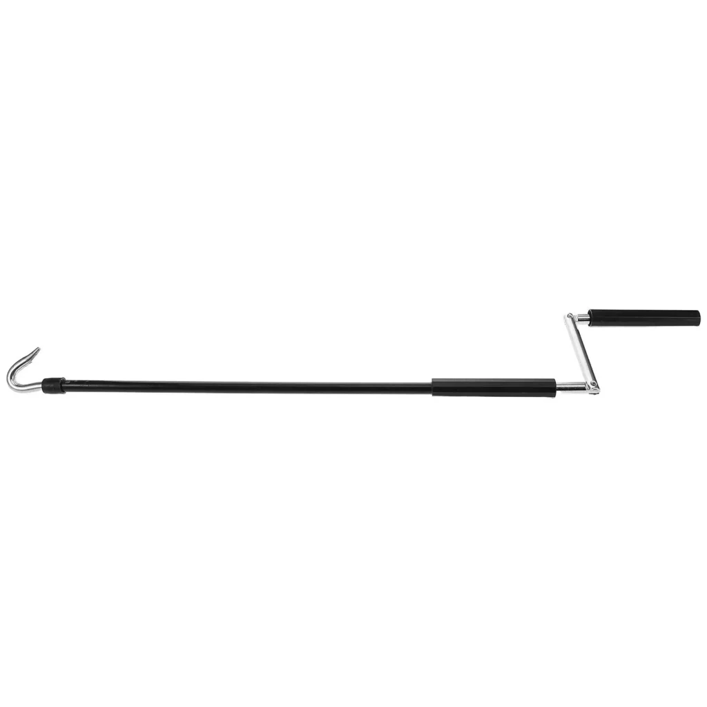 Manivela de toldo con varilla de mano para sombrilla, varita Manual portátil de plástico negro para Patio