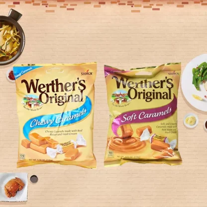 Caramelos masticables originales de Werther/CARAMELS SOFT ORIGINALES 5 oz (142 g) * 2 paquetes