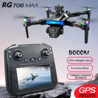 RG706 Max GPS Drone 8K HD cámara sin escobillas 5G transmisión de imagen avión fotografía aérea con Control de pantalla FPV Drone Juguetes