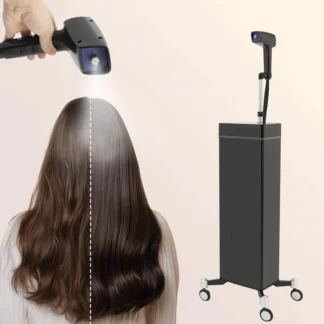 Niebla 360 de los niveles de iones negativos de la luz azul del vaporizador nano del pelo de 1300W ° Boquilla giratoria para peluquería en el hogar