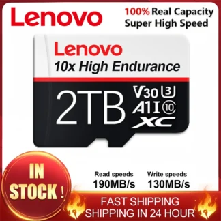 Tarjeta Lenovo Micro TF/SD tarjeta de memoria de alta velocidad 2TB 1TB tarjeta micro TF SD 128GB tarjeta de memoria UHS-I U3 A2 para Lenovo