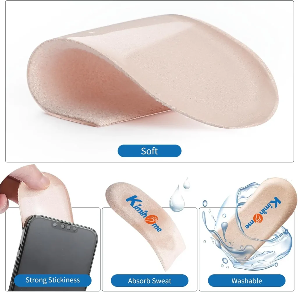 Plantilla Sumifun Beige para aumento de altura, plantilla de elevación de talón para mujer, tacón de Gel ajustable, almohadilla de pie cortada insertada, zapatos de tacón de cuña, 2 uds.