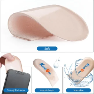 Plantilla Sumifun Beige para aumento de altura, plantilla de elevación de talón para mujer, tacón de Gel ajustable, almohadilla de pie cortada insertada, zapatos de tacón de cuña, 2 uds.