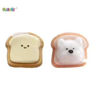 Mochi tostado Kawaii para apretar, juguetes para aliviar el estrés de rebote lento, simulación de pan, postre, pellizco, regalo de cumpleaños, 1 Uds.